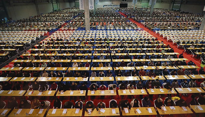 In Galicien waren mehr als 9.700 Personen zu der Prüfung angemeldet. Foto: EFE