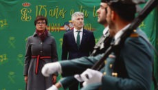 Die neue Generaldirektorin der Guardia Civil, María Gámez, bei der Amtsübernahme, neben ihr Innenminister Fernando Grande-Marlaska Foto: EFE