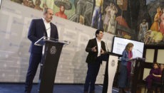 Enrique Arriaga, Pedro Martín und María José Belda (v.l.n.r.) präsentierten ein erstes Maßnahmenpaket zur Bewältigung der wirtschaftlichen Folgen der Corona-Krise. Foto: Cabtf