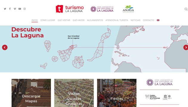 Die neue Website der Tourismusförderung La Laguna ist mehrsprachig. Foto: Turismo La Laguna