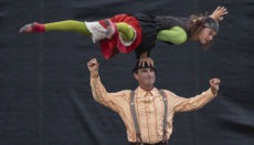 Das Clown-Duo „Baccalà“ bei seiner Vorstellung „Pss Pss“ Foto: mueca