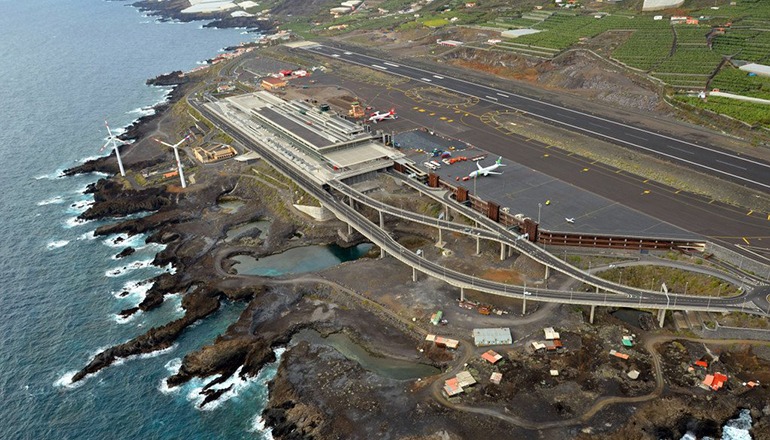 Der La Palma-Tourismus leidet in diesem Winter unter dem Verlust verschiedener direkter Flugverbindungen. Foto: Fotos Aéreas de Canarias