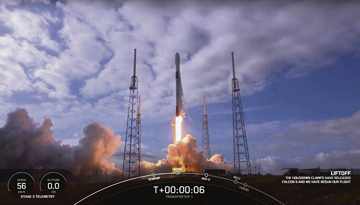 DRAGO startete als Teil des Satelliten ION mit der SpaceX-Rakete Falcon 9 ins All. Foto: Spacex