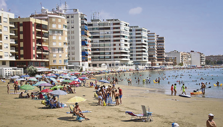 Playa El Acequión in Torrevieja Foto: EFE