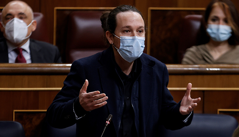 Vizepräsident Pablo Iglesias Foto: EFE