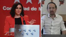 Madrids Präsidentin Isabel Díaz Ayuso (PP) muss am 4. Mai gegen Pablo Iglesias (Podemos) antreten, nachdem dieser seinen Rückzug aus der Zentralregierung ankündigte, um bei den Regionalwahlen gegen die Rechte anzutreten. Fotos: EFE