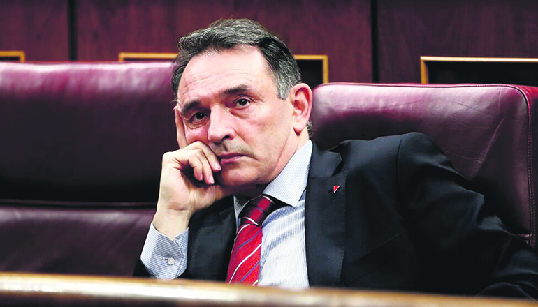 Enrique Santiago, Generalsekretär der Kommunistischen Partei Spaniens PCE Foto: EFE