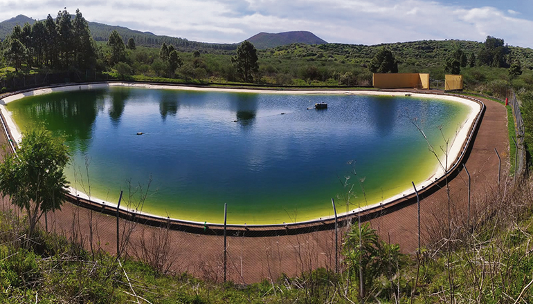 Das Wasserbecken „Balsa de Los Partidos“ in El Tanque Foto: Moises Pérez