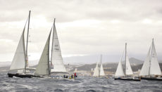 Einige der 73 Boote, die in der Gruppe der ARC+ am 7. November von Las Palmas aus starteten Foto: Foto: ARC/JMitchell