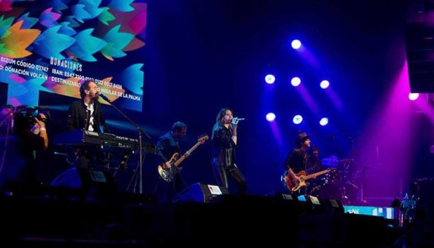 Auftritt der Pop-Rock-Band „La Oreja de Van Gogh“ otos: Cabildo de La Palma