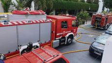 Das Feuer brach im Spa des Hotel Vulcano aus. Foto: Bomberos de Tenerife